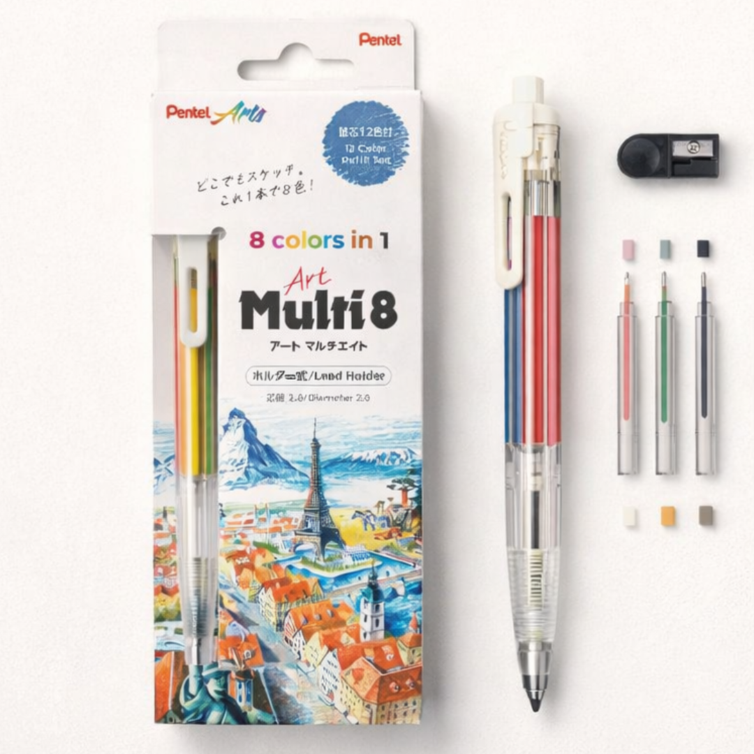 Pentel Multi 8 M Pencil 8 Colors Set stationery product image