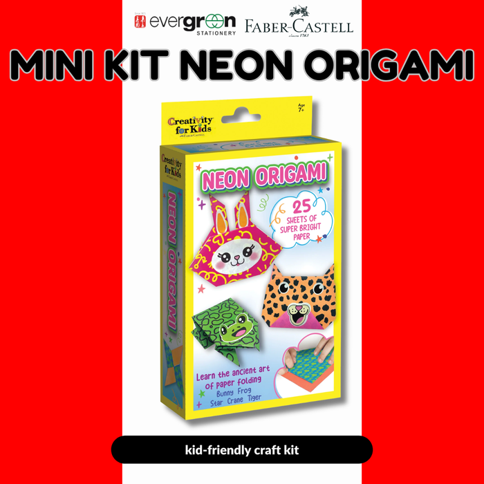 Faber Castell Mini Kit Neon Origami stationery product image